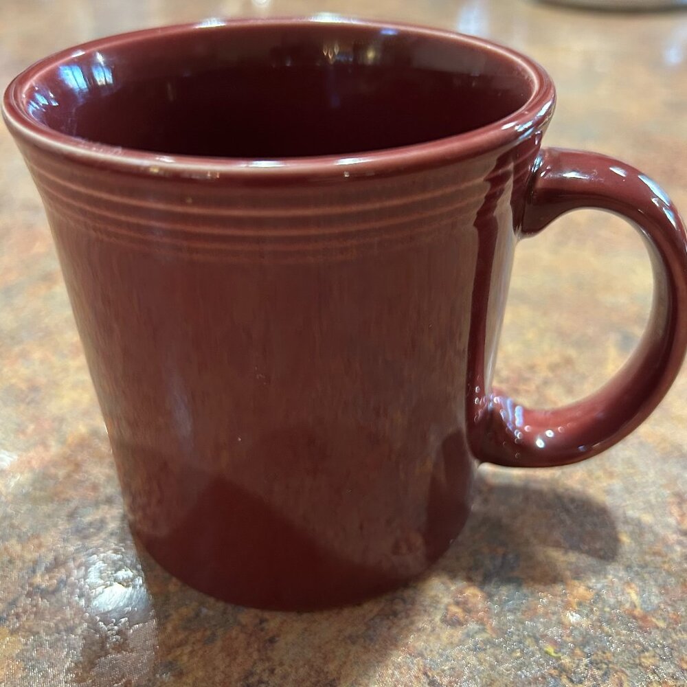 Fiestaware Cinnabar 12 oz java mug (discontinued color)